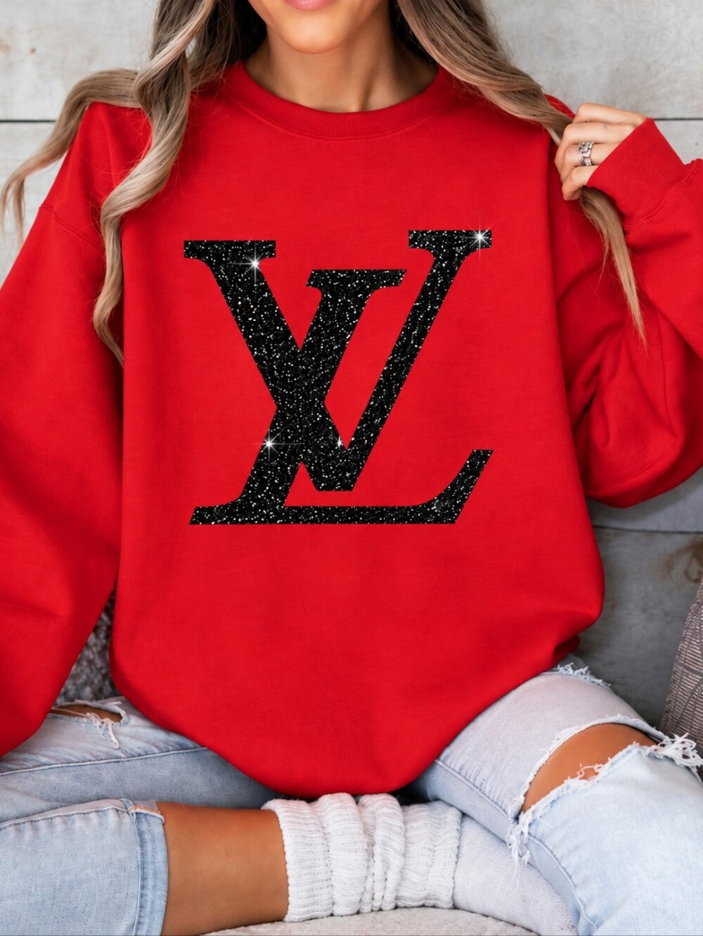 Real Glitter Custom Sweatshirt